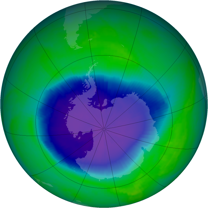 Ozone Map 1998-11-05